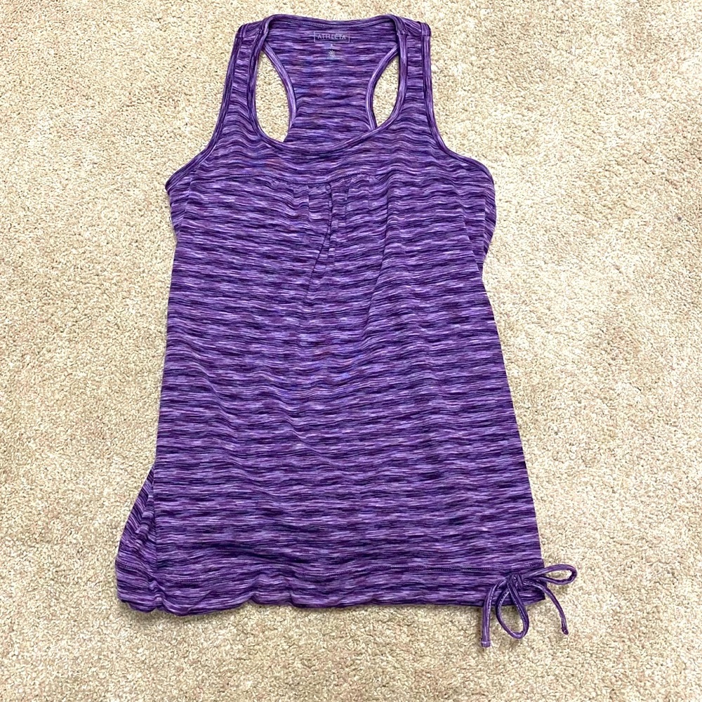 Athleta racer back workout top with built in bra